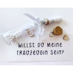 Sale Trauzeugin fragen / willst du meine Trauzeugin sein? / Geschenk / Flaschenpost Einladungskarten