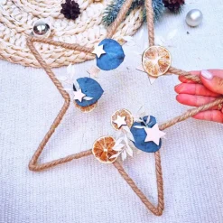 Weihnachtsdeko|Zauberhaft & Wunderbar Türkranz aus Trockenblumen | Fensterdeko Winter | Weihnachtsdeko 2024 | Türkranz Advent | Adventszeit