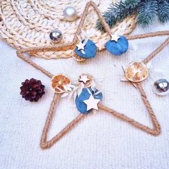 Weihnachtsdeko|Zauberhaft & Wunderbar Türkranz aus Trockenblumen | Fensterdeko Winter | Weihnachtsdeko 2024 | Türkranz Advent | Adventszeit