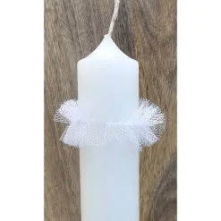 New Tropfenfänger für Kerzen mit 4cm Durchschnitt. Kommunionkerzen, Taufkerzen oder Hochzeitskerzen Kommunionkerzen