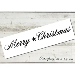 Sticker & Aufkleber|jamsstyle Türschild "Merry christmas" shabby chic Türaufkleber