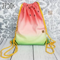 Outlet Turnbeutel / Kita- Beutel / Wechselsachen Melone *individualisierbar Kinder Turnbeutel
