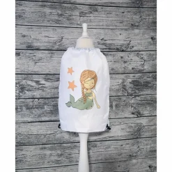 Best Turnbeutel mit Meerjungfrau, Sportbeutel bedruckt, Zugbeutel, Rucksack Kinder Turnbeutel