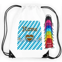 Best Turnbeutel Motiv bayrisch Lausbua mit Name / Junge / Volksfest / Bayern / personalisierbar / verschiedene Farben Kinder Turnbeutel