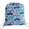 Best Turnbeutel, Rucksack blau mit Auto-Motiv, personalisierbar Kinder Turnbeutel