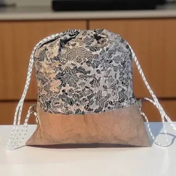 Turnbeutel|Afrosteff Turnbeutel, Rucksack braun geografisch