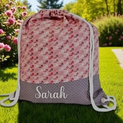 Turnbeutel|Afrosteff Turnbeutel, Rucksack geblümt, personalisierbar