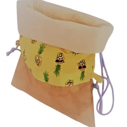 New Turnbeutel, Rucksack gelb mit Ananas Motiv Kinder Turnbeutel