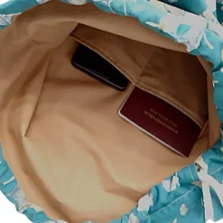 Turnbeutel|Afrosteff Turnbeutel, Rucksack mit Kunstleder Ginko