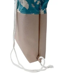 Turnbeutel|Afrosteff Turnbeutel, Rucksack mit Kunstleder Ginko
