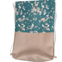 Turnbeutel|Afrosteff Turnbeutel, Rucksack mit Kunstleder Ginko