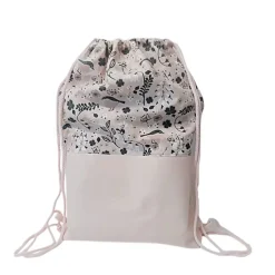 Turnbeutel|Afrosteff Turnbeutel, Rucksack rosa geblümt