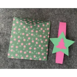 Geldgeschenke|DiyDrei Umschlag mit Banderole für Gutschein, Geldgeschenk, mit Tannenbaum