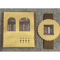 Gutscheine|DiyDrei Umschlag mit Banderole für Gutschein/Geldgeschenk. Motiv: Buch, Bücher