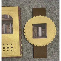 Gutscheine|DiyDrei Umschlag mit Banderole für Gutschein/Geldgeschenk. Motiv: Buch, Bücher