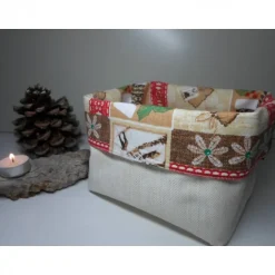 Outlet Utensilo "Natale" aus Baumwolle bunt/ beige Weihnachtsdeko
