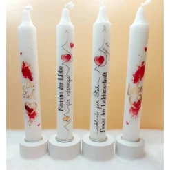 Valentinstagsgeschenke|Nikis Kreativwelt Valentinskerze mit Spruch I Liebeskerze I Geschenk I Leidenschaft I Liebe I Dekokerze I handverziert I Geschenkidee