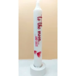 Best Valentinskerze mit Spruch I Liebeskerze I Geschenk I Be my Valentine I Ich liebe Dich I Dekokerze I handverziert Valentinstagsgeschenke