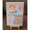 Valentinstagskarte " I Like You A Lot " Blumen , Vogelhaus Valentinstagskarten
