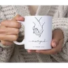 Clearance Verlobungsgeschenk Tasse, Geschenk Verlobung Kaffeetasse, Hände, Herz Geschenke