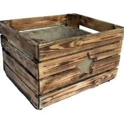 Weihnachtsdeko|Timbert Vintage Adventskiste Weihnachtskiste Rustikale Holzkiste für Adventsgeschenke Tischdeko Geschenke Weihnachten Adventskalender aus Holz Deko