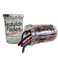 Sale Vorratsglas Gedultsfäden zum behalten oder zum verschenken Geschenke