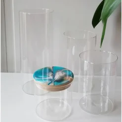 Tischdekoration|EllaZeichnet Vorratsglas mit blauem, handbemaltem Holzdeckel – Unikat Deko & Aufbewahrung (2)