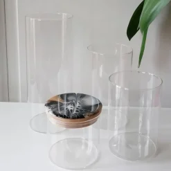 Sale Vorratsglas mit handbemaltem, schwaz/goldenem Holzdeckel – Unikat Deko & Aufbewahrung (3) Tischdekoration