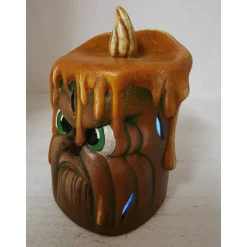 Deko Halloween|Prignitzer Kunstmacher Waldschratkerze aus Keramik 3