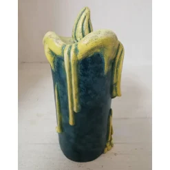 Deko Halloween|Prignitzer Kunstmacher Waldschratkerze aus Keramik 2