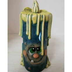 Deko Halloween|Prignitzer Kunstmacher Waldschratkerze 5teilig aus Keramik zum Beleuchten