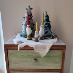 Best Waldwichtel 5er-Set, handgefilzt, Weihnachtsdeko