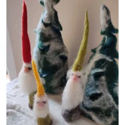 Best Waldwichtel 5er-Set, handgefilzt, Weihnachtsdeko