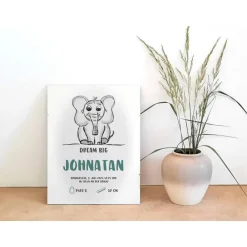 Discount Wandbild Geburtsbild Babyelefant Geschenke