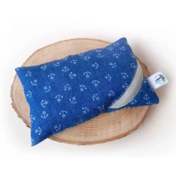 Best Waschbares Dinkelspelz-Mauskissen mit maritimem Muster und Reißverschluss, Mauskissen mit Dinkelspreu Geschenke