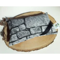 Waschbares Dinkelspelz-Mauskissen in Stein-Optik mit Reißverschluss, Mauskissen mit Dinkelspreu Geschenke