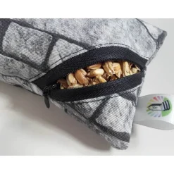 Waschbares Dinkelspelz-Mauskissen in Stein-Optik mit Reißverschluss, Mauskissen mit Dinkelspreu Geschenke