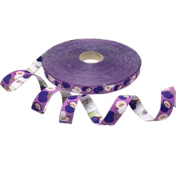 Clearance Webband Äpfel lila | 1m - 2,20 EUR/m - 15 mm breit | lilafarbenes Apfelwebband von Hamburger Liebe | An Apple a Day Koll Deko- & Webbänder