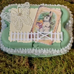 New Weißer Hase romantische Eierkarton Osterverpackung Geschenkverpackungen