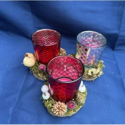 Discount Weihnachtlich dekorierte Teelichtgläser - Weihnachtsdeko Kerzen & Beleuchtung