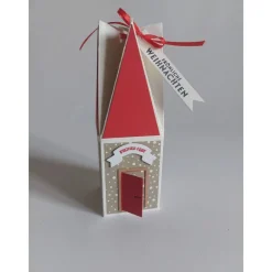 New Weihnachtliche Geschenkbox – Handgemachte Turmverpackung für Geldgeschenke & Kleinigkeiten Geldgeschenke