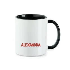 Clearance Weihnachtliche Keramiktasse "Merry Christmas" mit Weihnachtsmann, Schneemann, Rentier & Lebkuchen Weihnachtsgeschenke