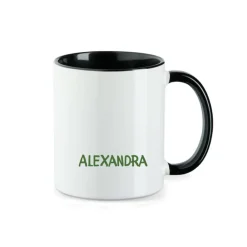 Clearance Weihnachtliche Keramiktasse "Merry Christmas" mit Weihnachtsmann, Schneemann, Rentier & Lebkuchen Weihnachtsgeschenke