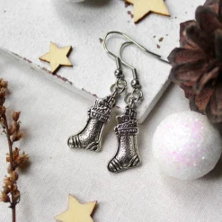 Sale Weihnachtliche Ohrringe Nikolausstiefel • Ohrhänger | Ohrschmuck | Weihnachten Weihnachtsaccessoires