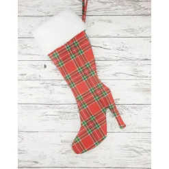Nikolausstiefel|Nenci Weihnachtlicher High Heel oder Nikolaussocke mit gesticktem Namen