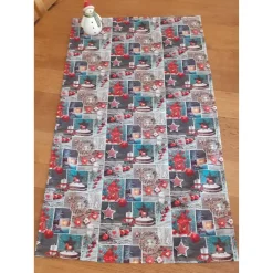 Weihnachtsdeko|Ruth's kleine Nähstube weihnachtlicher Tischläufer mit Herzen, Laternen, Kerzen, ...