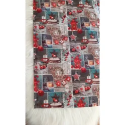 Weihnachtsdeko|Ruth's kleine Nähstube weihnachtlicher Tischläufer mit Herzen, Laternen, Kerzen, ...