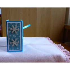 Geschenkverpackungen|Wollzottel Weihnachtliches-Teebeutelbüchlein,Mitbringsel,Geschenk,Weihnachtsstern