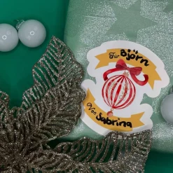 Discount Weihnachts Geschenketikett Vinyl | beschriftbarer Weihnachtskugel Sticker | Geschenklabel Weihnachten Sticker & Aufkleber