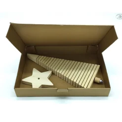 Weihnachtsdeko|Hübsches Aus Holz Weihnachtsbaum aus Holz, gefächert